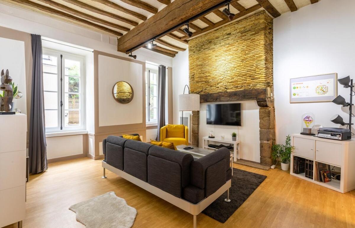 Leperdit - Bel Appartement De Charme - Hypercentre 雷恩 外观 照片